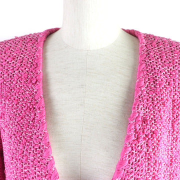 CHANEL No color jacket P70041 cotton pink 42