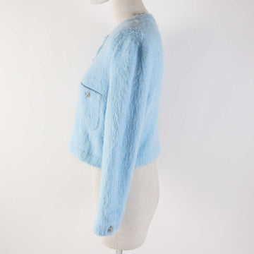 CHANEL cardigan P62193 19B cashmere Light blue 36
