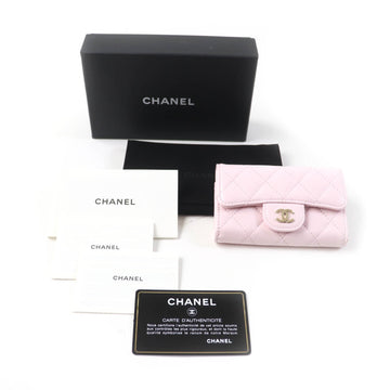 CHANEL Card Case AP0214 lambskin pink Classic flap