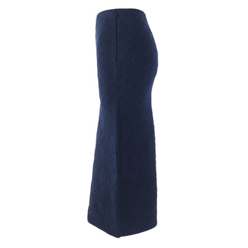 FENDI Long skirt FZQ677 Rayon Navy 40