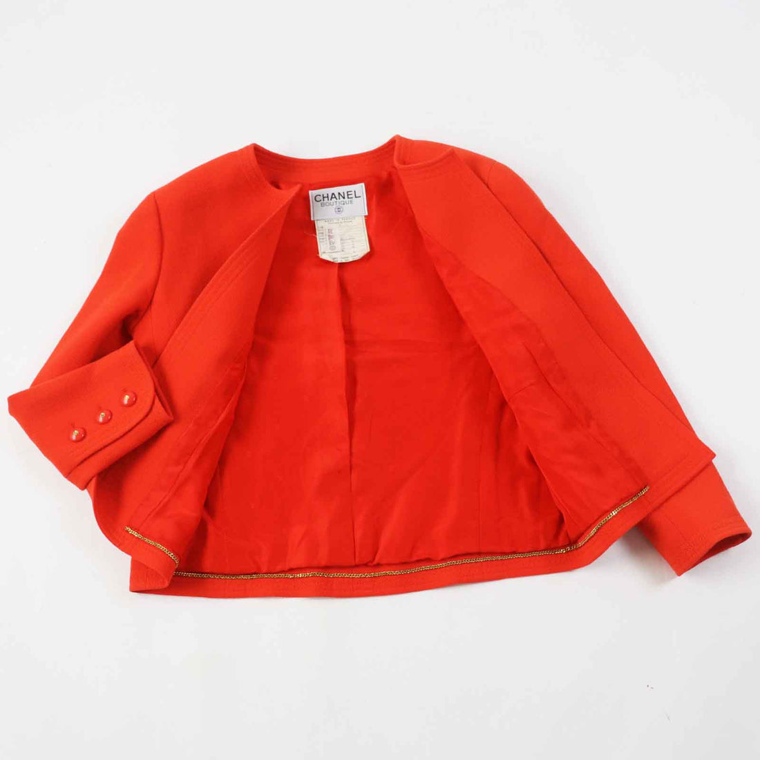 CHANEL setup wool vermilion
