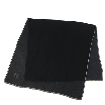 CHANEL Scarf 15C cashmere black gold glitter