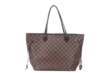 LOUIS VUITTON NEVERFULL MM (N40600) BROWN DAMIER EBENE GOLD HARDWARE