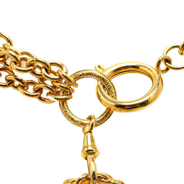 Chanel Classic Flap Bag 3-Strand Necklace Metal Necklace in Good condition