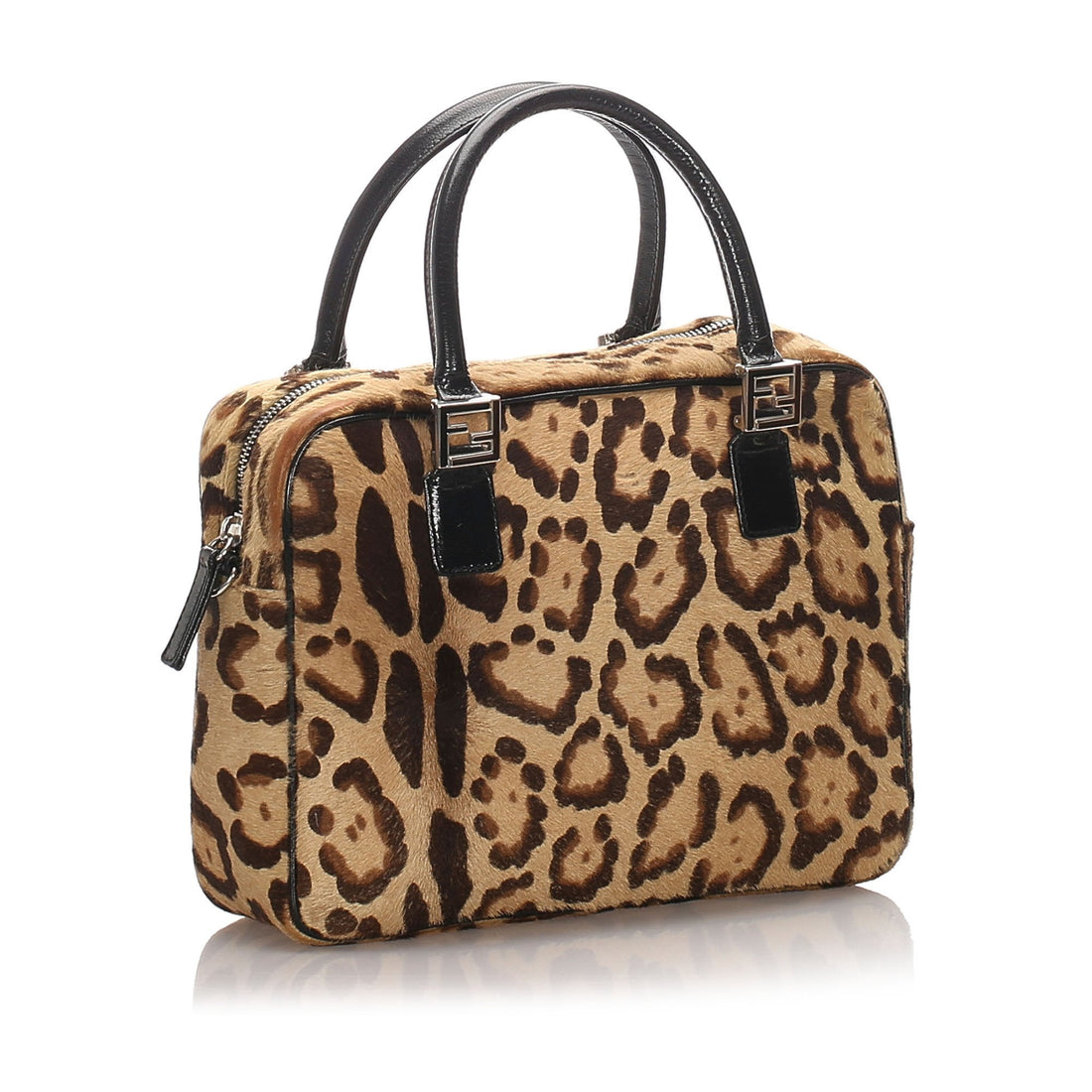 Fendi Brown Leopard Print Pony Hair Makersluxe Italy