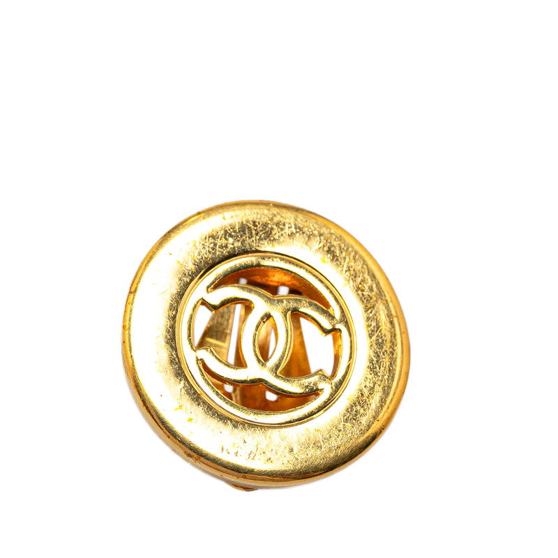 Chanel CC Clip On Earrings  Metal Earrings in Good condition