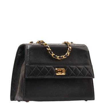 Chanel CC Trapezoid Flap Bag  Leather Shoulder Bag in Good condition