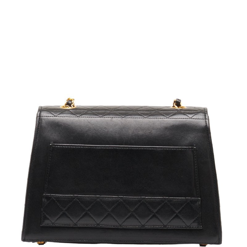 Chanel CC Trapezoid Flap Bag  Leather Shoulder Bag in Good condition