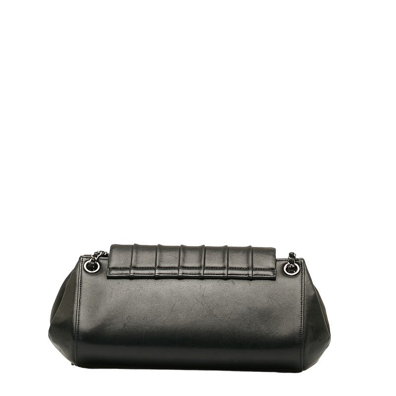 Chanel Vertical Quilt Accordion Flap Bag Leather Shoulder Bag in Good condition