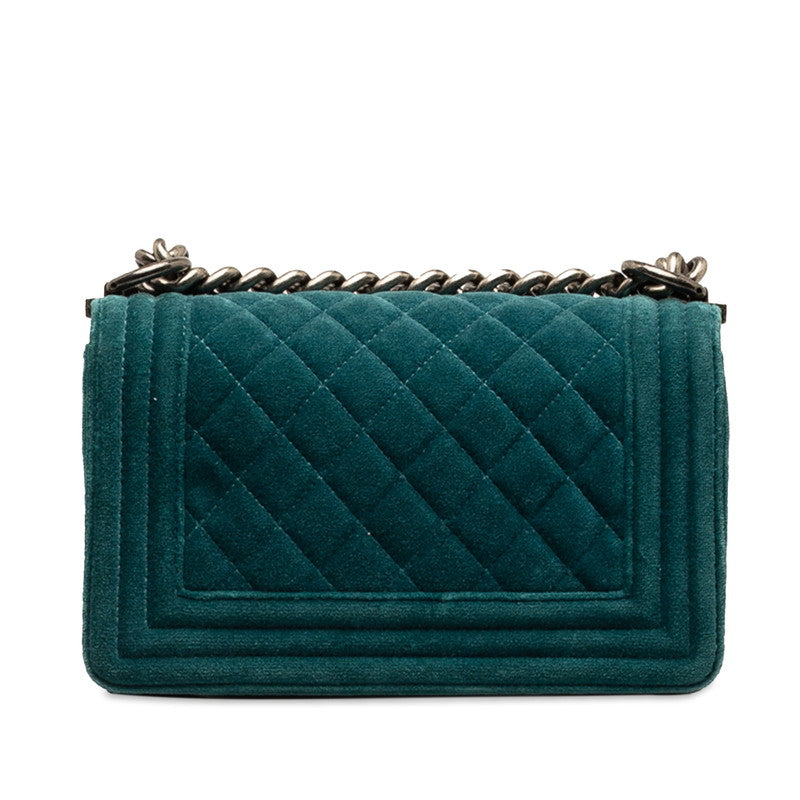 Chanel Small Suede Le Boy Flap Bag Suede Shoulder Bag in Good condition