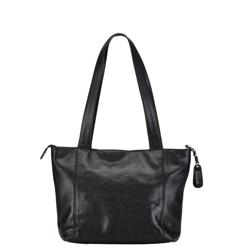 Chanel Caviar Leather Tote Bag Leather Tote Bag in Good condition