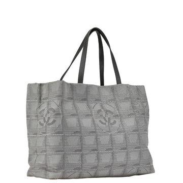 Chanel New Travel Line Tote Bag Canvas Tote Bag in Good condition
