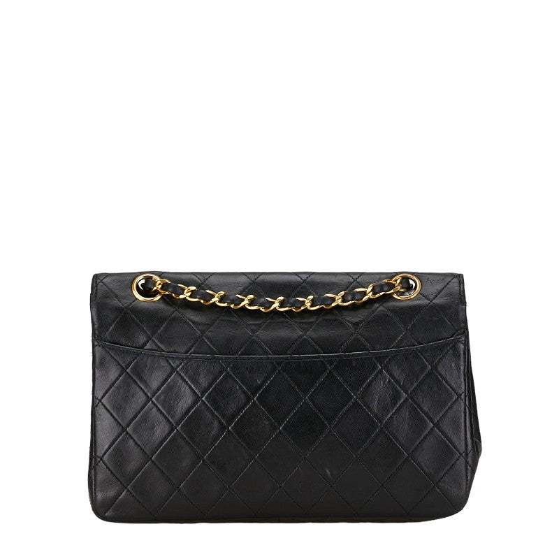 Chanel CC Quilted Leather Chain Flap Bag Leather Shoulder Bag in Good condition