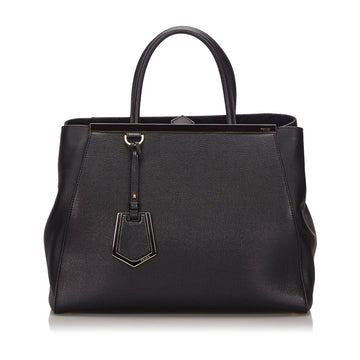 Fendi Black Others Leather Medium 2Jours Makersluxe Italy