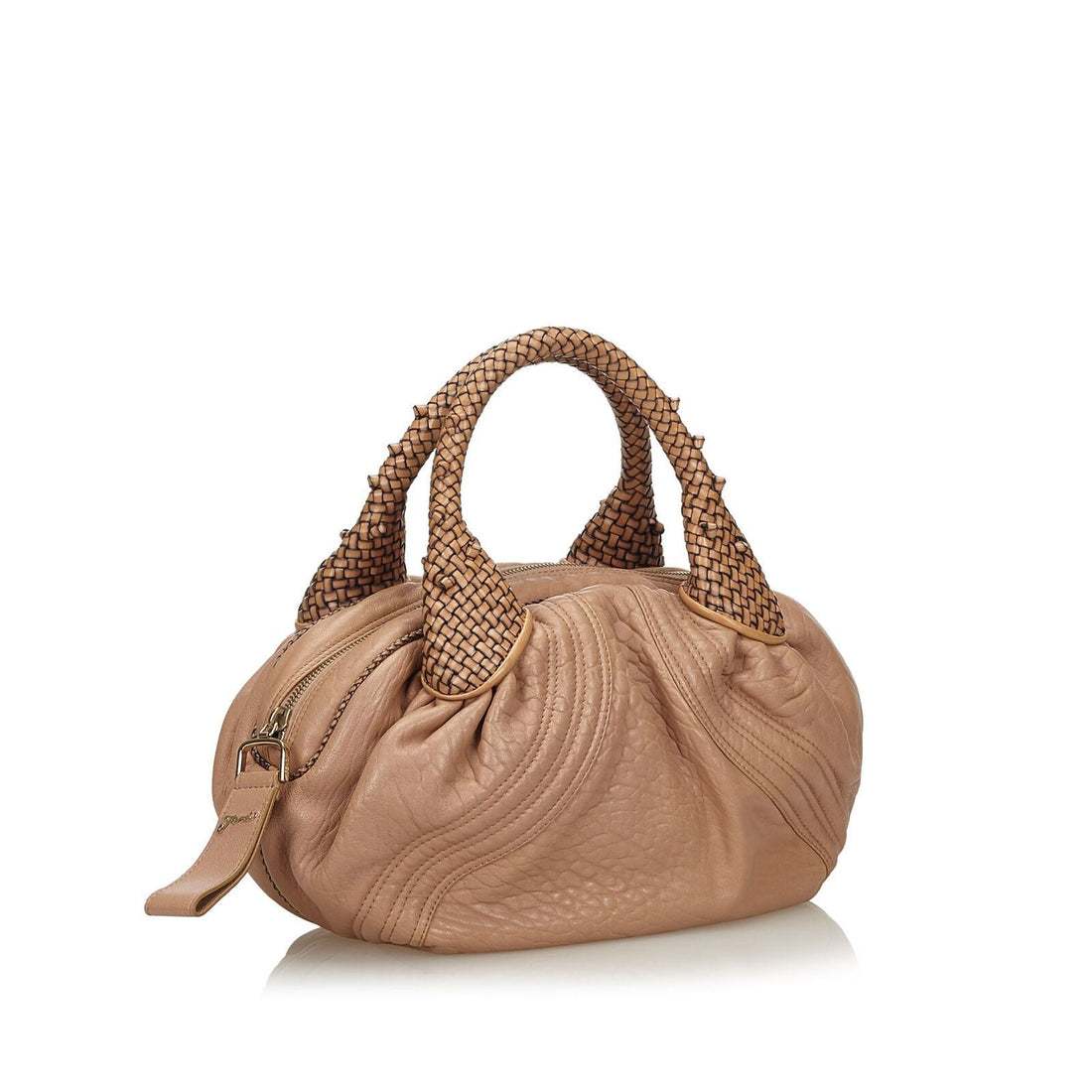 Fendi Brown Beige Others Leather Mini Spy Handbag Italy