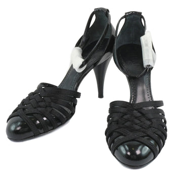 CHANEL Sandals G24491Y01018 Patent Leather, Satin black 05C Women 36 Used