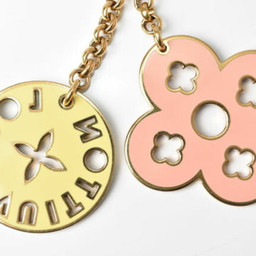 LOUIS VUITTON key ring bag charm  logo flower multicolor