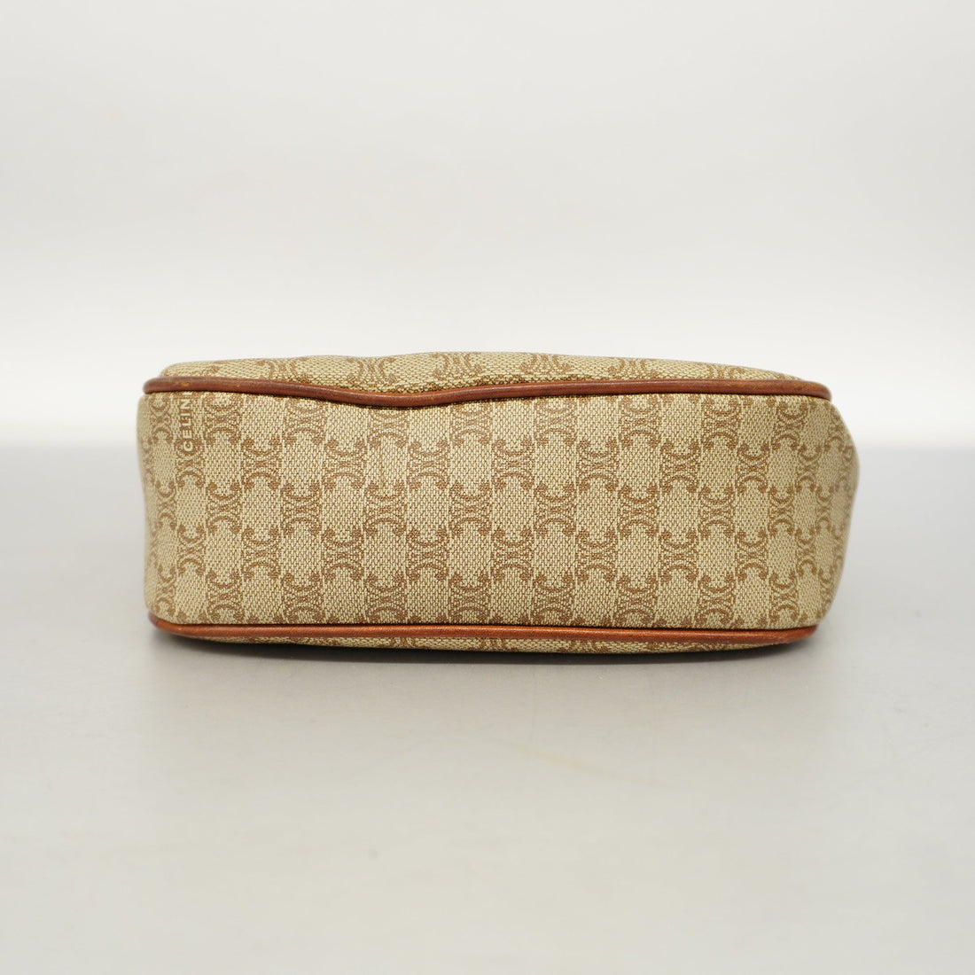 Celine  Macadam Shoulder Bag Women's PVC Beige