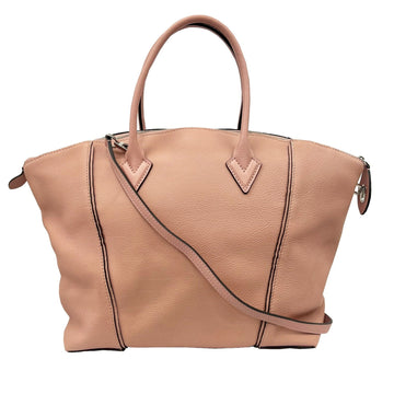 LOUIS VUITTON Lockit MM Parnacea Handbag Shoulder Bag M94594 AR4124 Leather Magnolia Pink Series Silver Hardware Women's