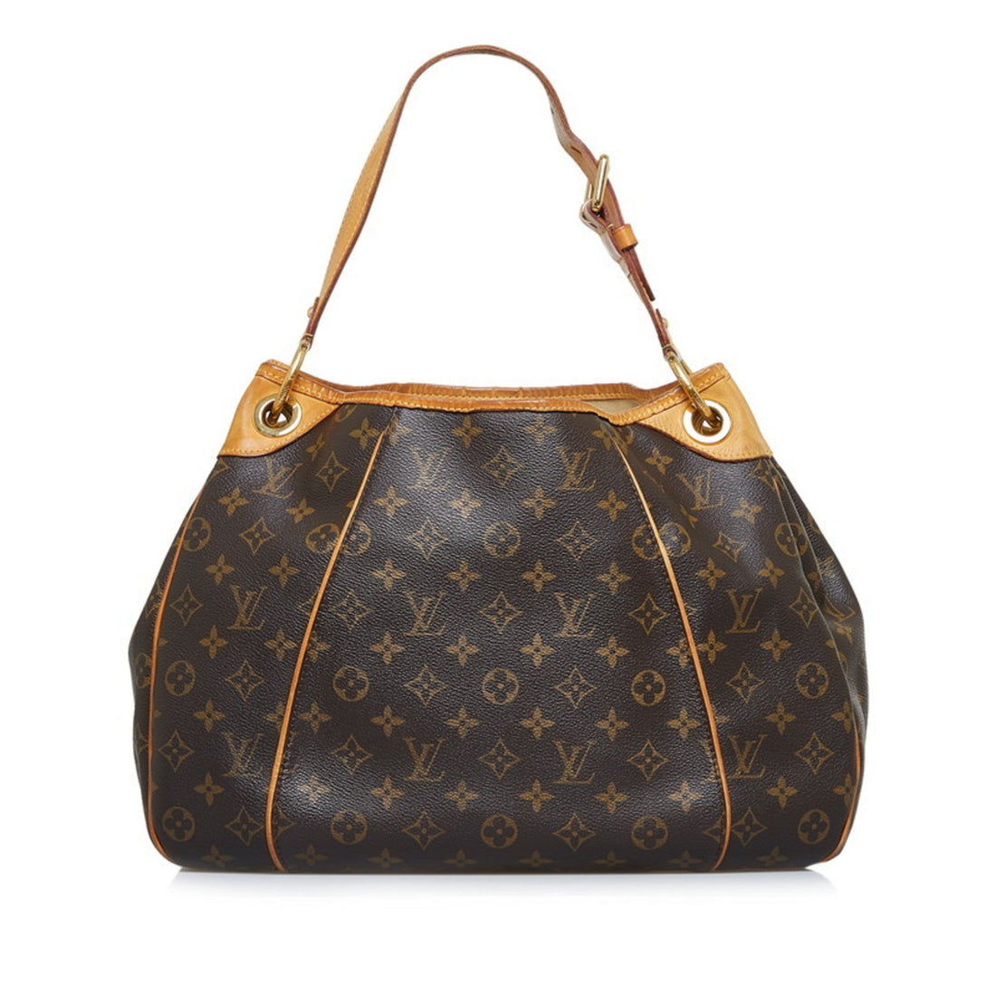 LOUIS VUITTON Monogram Galliera PM Shoulder Bag M56382 Brown PVC Leather Ladies
