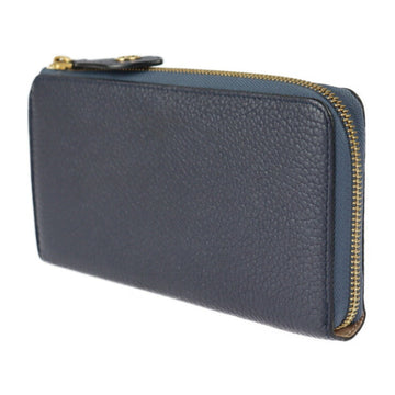 LOUIS VUITTON Portefeuille Comet Long Wallet M68582 Taurillon Leather Blue Marine Gold Metal Fittings L-shaped Zipper Japan Limited Sale