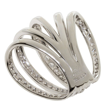 Celine Diamond Pendant Top K18 White Gold Ladies Celine