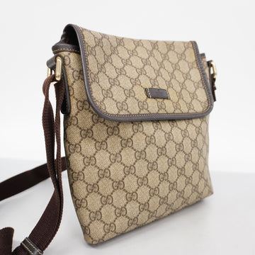 GUCCIAuth  Shoulder Bag 223666 Women's GG Supreme,Leather Beige,Brown