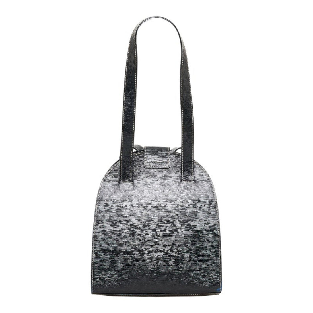 Celine tote bag shoulder black leather ladies