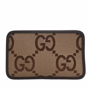 GUCCI Jumbo GG Canvas Mini Bag Shoulder 696075 Beige/Brown Women's