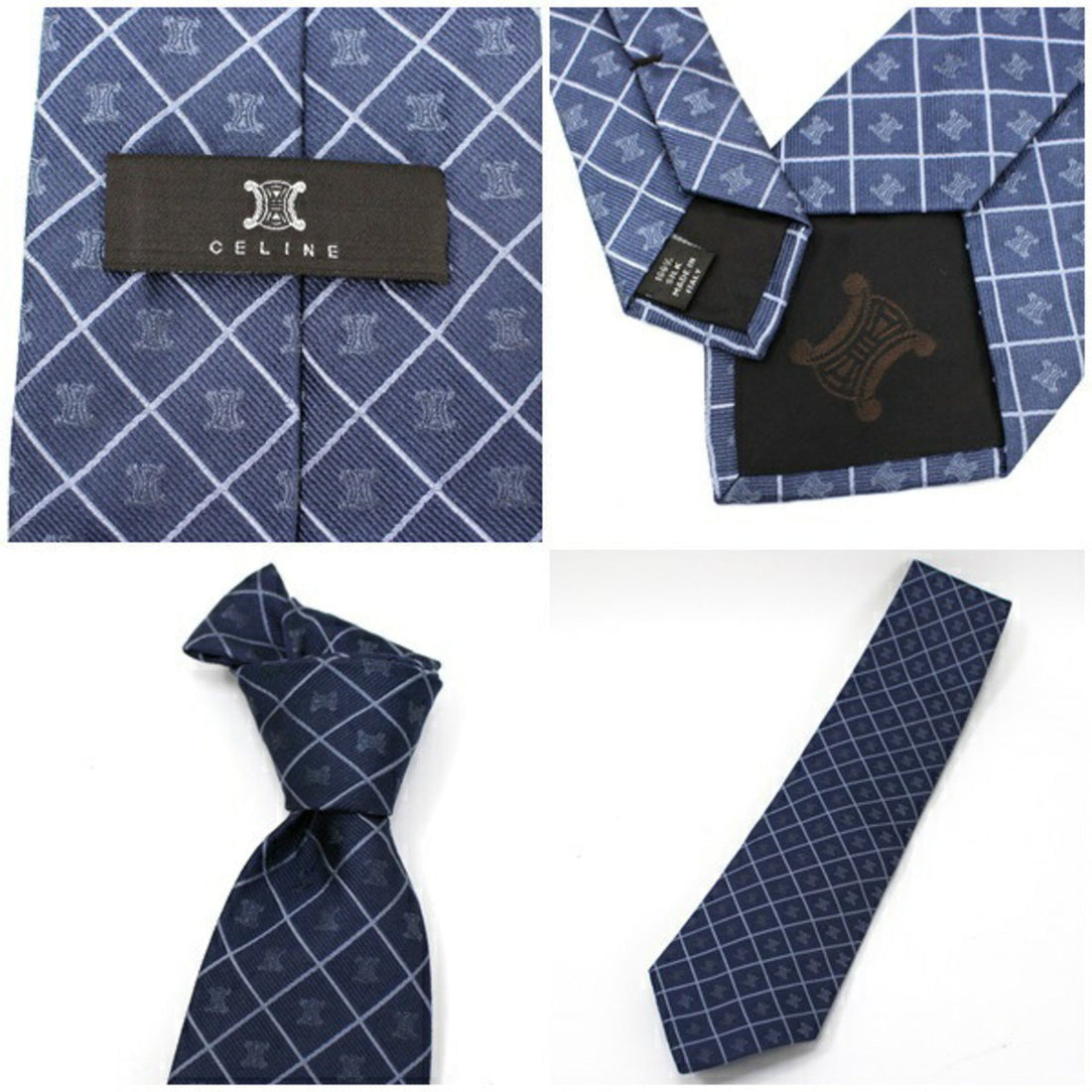 Celine silk tie  men's Macadam