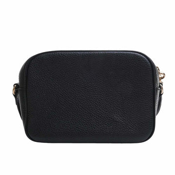 GUCCI Soho Leather Small Disco Bag Shoulder 308364 Black Ladies