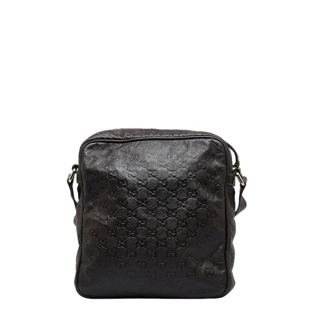 GUCCIsima Shoulder Bag 201448 Brown Leather Men's