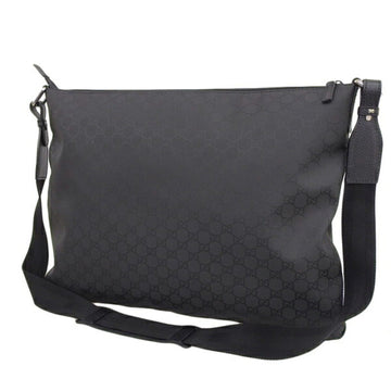 GUCCI GG Nylon Shoulder Bag 190628 Black Ladies