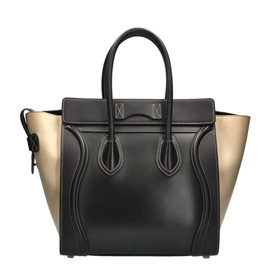 Celine Micro Shopper Luggage Handbag Calf Ladies