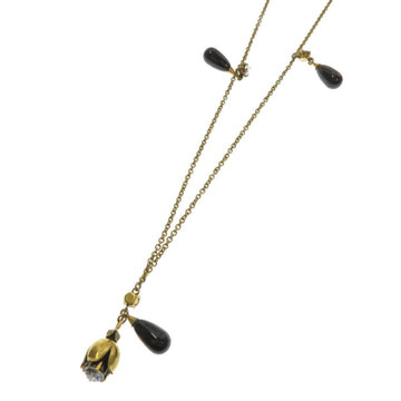 Gucci Interlocking G Long Necklace Flower Motif Ladies GUCCI