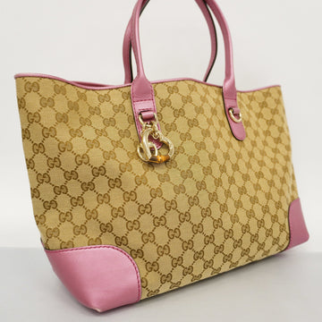 GUCCIAuth  GG Canvas Tote Bag 269956 Women's Tote Bag Beige,Pink