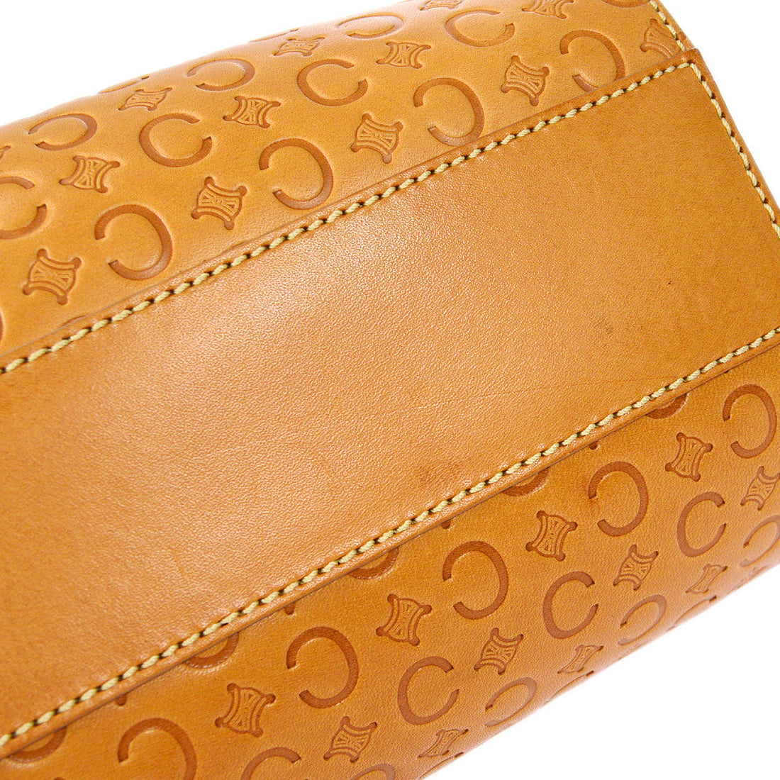 Celine C Macadam Handbag Beige 76974