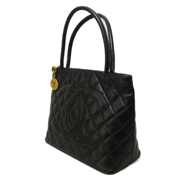 CC Caviar Medallion Tote Bag - '10s