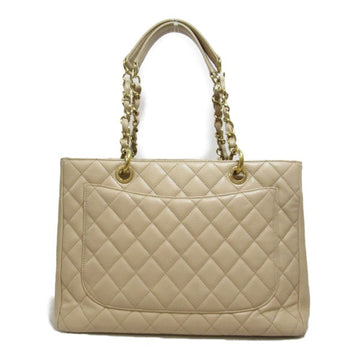 Chanel CC Caviar Grand Shopping Tote Leather Tote Bag in Good condition