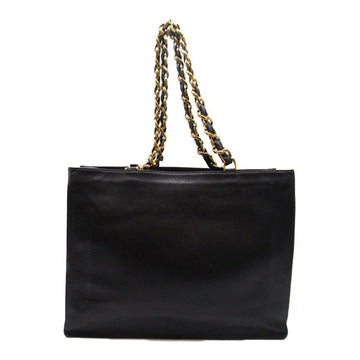 Chanel CC Leather Chain Tote Bag Leather Tote Bag in Good condition