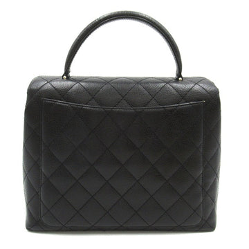 Chanel CC Quilted Caviar Handle Bag Leather Handbag in Good condition