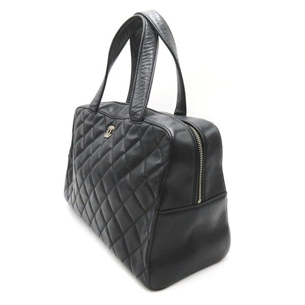 Chanel Quilted Caviar Handbag Leather Handbag 6186246 in Good condition