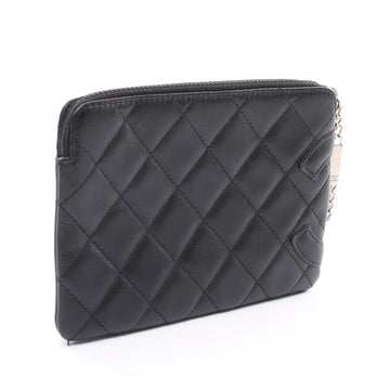 Chanel Cambon Zip Pouch Leather Coin Case 9820703 in Good condition