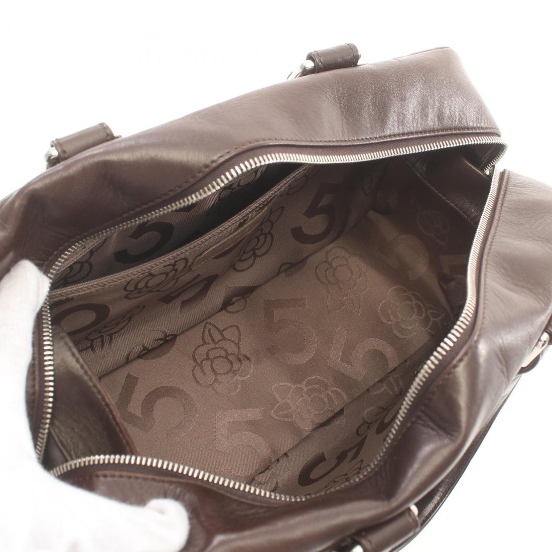 Chanel Mademoiselle Bowler Handbag Leather Handbag 10795198 in Good condition