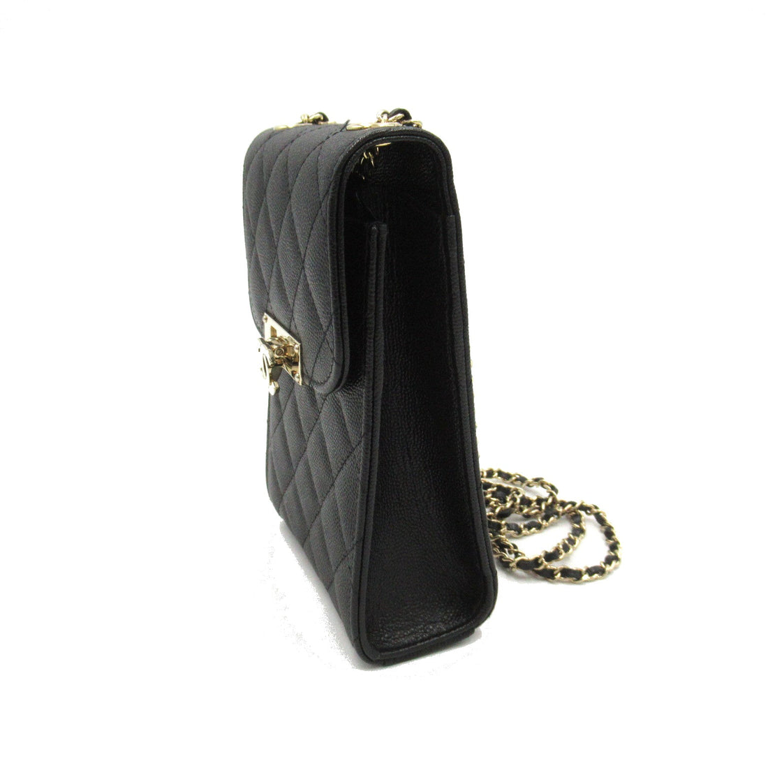 Chanel Matelasse Phone Holder Leather Shoulder Bag in Good condition