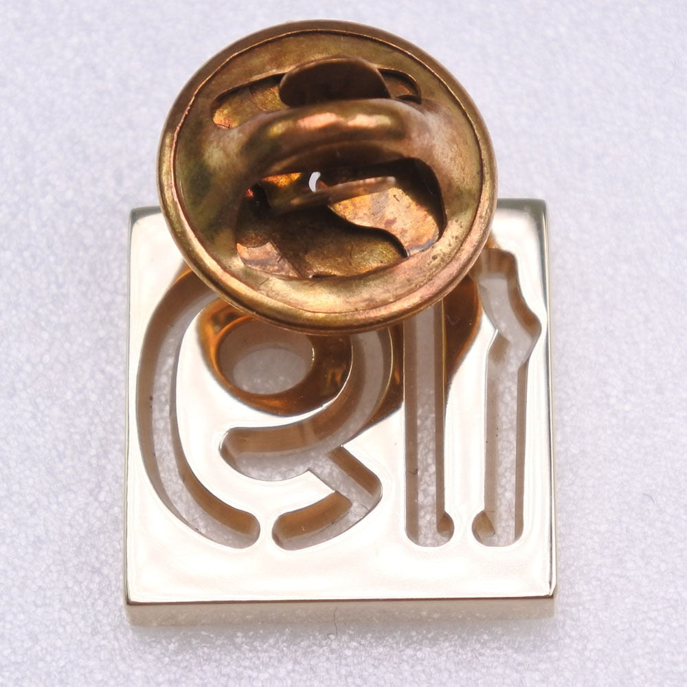 CHANEL Brooch Plated Gold, Rhinestones gold Pin Brooch No.19 Women Used