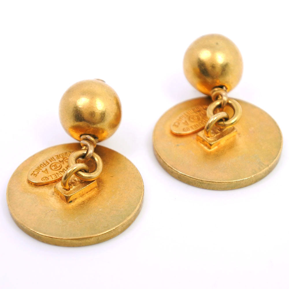 CHANEL cuffs Plated Gold gold COCO Mark mens Used