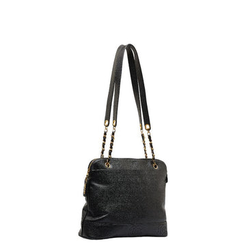 Chanel Triple CC Caviar Tote Bag Leather Tote Bag in Good condition
