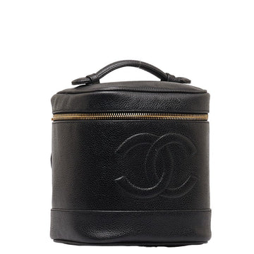 Chanel Vanity Bag Leather Vanity Bag A01998 in Excellent condition