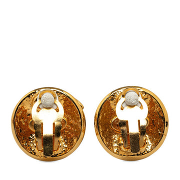 Chanel CC Clip On Earrings Metal Earrings in Excellent condition